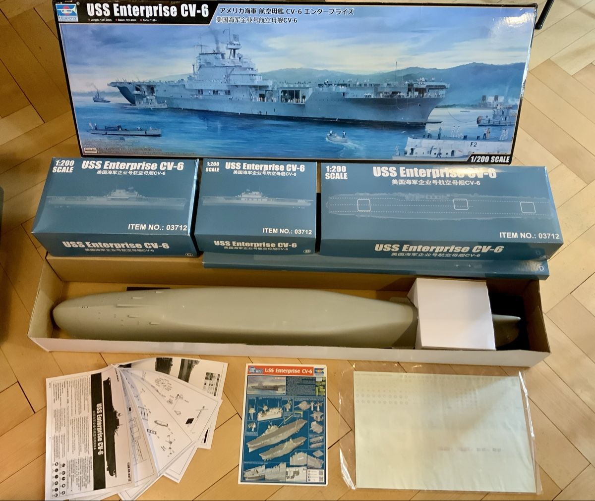 Kit di modellismo & Modellini statici: USS ENTERPRISE CV-6 MASSSTAB 1/200  – Nuovo e nell'imballaggio originale da Erlenbach i. S. venduto da MB-Next-Level 1