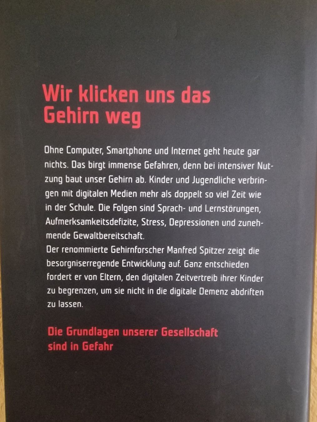 Libri: Manfred Spitzer Digitale Demenz  – Usato da Spreitenbach venduto da Laloca8 1