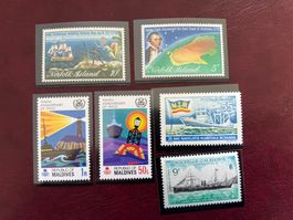 Kaledonien, Malediven, Nordfolkinsel Schiffe 1970 ** (4228)