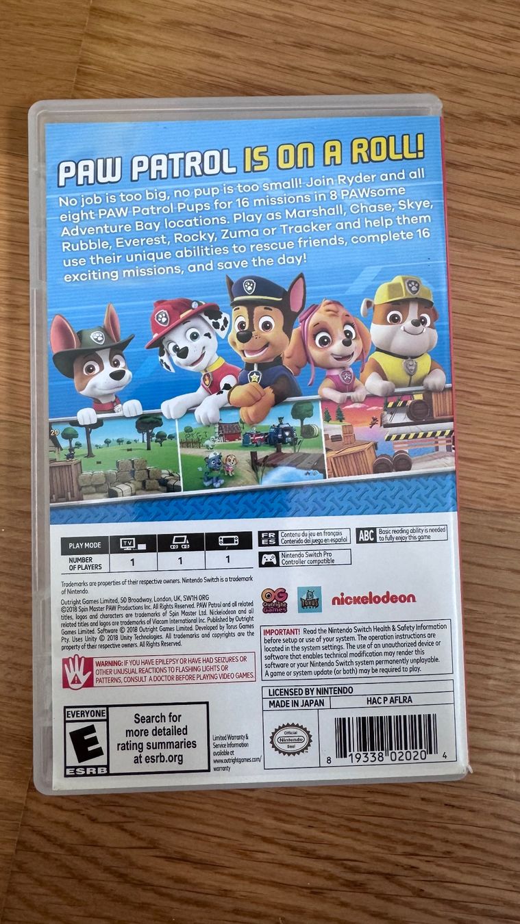 Giochi: Paw Patrol On A Roll – Usato da Wädenswil venduto da fabtastic 1