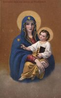 Alte Ansichtskarte: Maria mit Jesuskind, Rigi-Klösterli