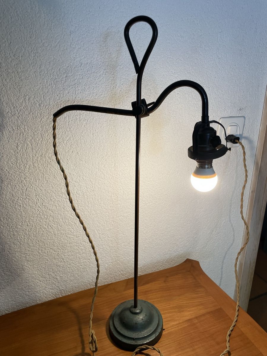 Lampade: Lampe de bureau d’horloger ancienne  – Usato da Lamboing venduto da christopheO 4