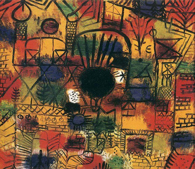 Grafica & Litografie: Paul Klee "Komposition mit schwarzem Brennpunkt" KUNSTDRUCK – Usato da Nennigkofen venduto da Schamane75 1