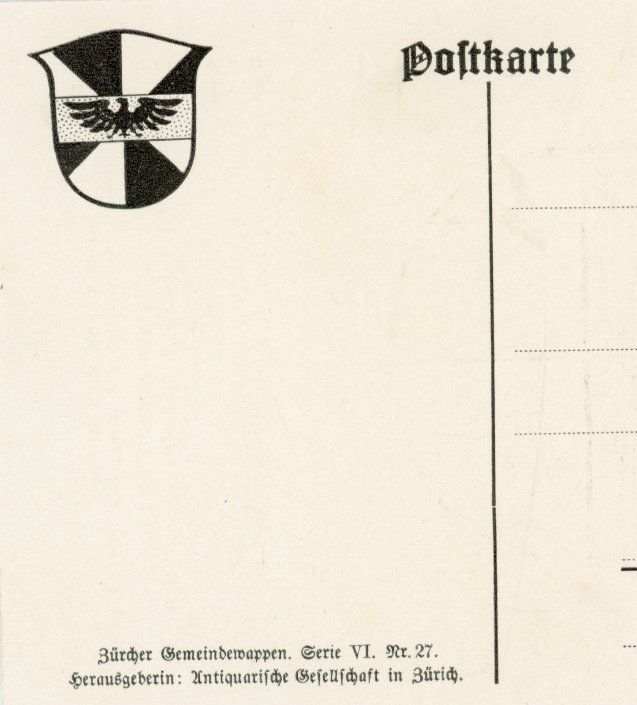 Cartes postales: Hittnau  ZH     Gemeindewappen – D'occasion à Brig par Valcards54 1