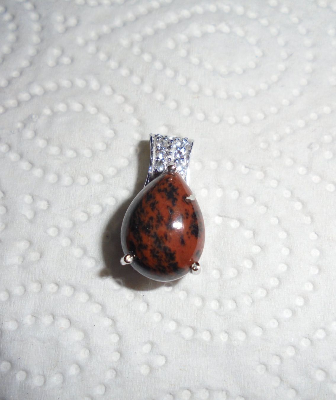 Anhänger: Echtschmuck: Mahagoni-Obsidian-Silberanhänger – Neu (gemäss Beschreibung) aus Zuchwil von maumauchi 7