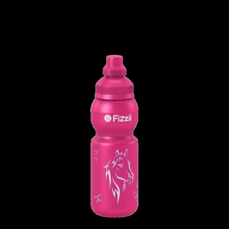 Trinkflaschen & Thermosflaschen: Fizzii Trinkflasche 330ml pink, Pferd – Neu und originalverpackt aus Walenstadt von Trend-24 1