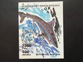 Madagaskar 1993 Hai Block gest.  (E384)