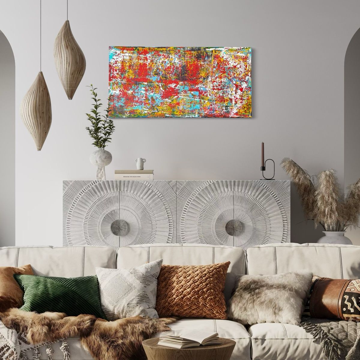 Dipinti: Originales abstraktes Gemälde, Unikat, 120x60cm – Nuovo e nell'imballaggio originale da Berikon venduto da home-artsch 9
