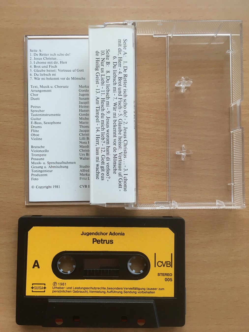 Musicassette: Petrus – Jugendchor Adonia – Usato da Grenchen venduto da Kogi7 2