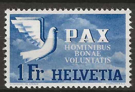 Tutti i francobolli: CH270 - Pax 1.- ** – Usato da Trélex venduto da Phil_Albert