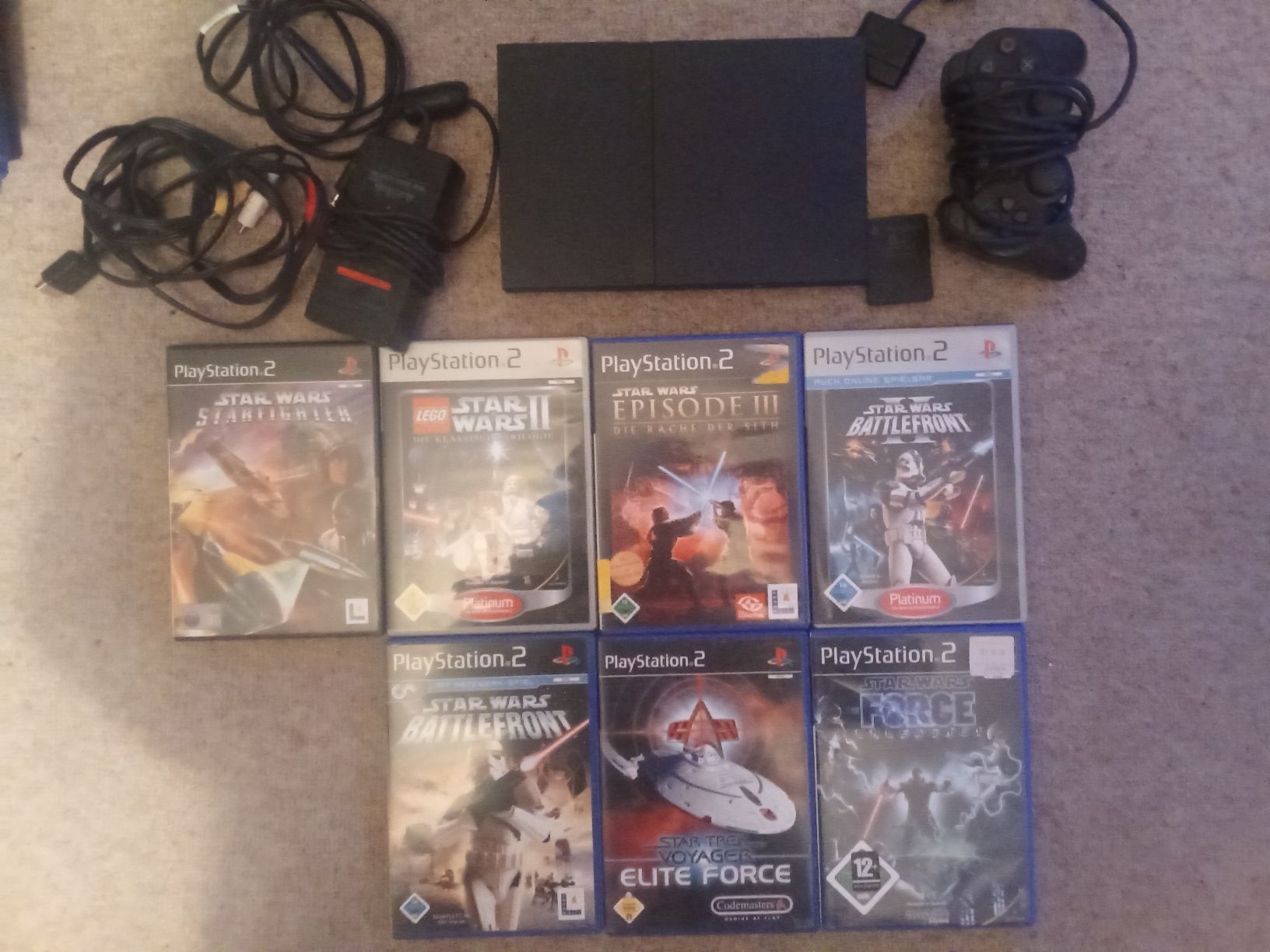 Sony Console: Playstation 2 Konsole mit Starwars Games Ps2 – Usato da Turbenthal venduto da fatalbeauty