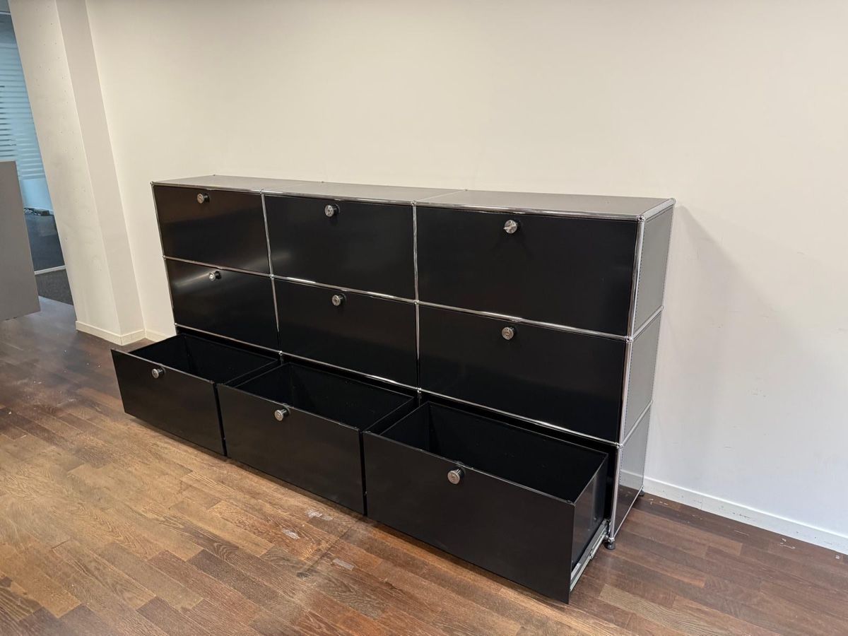 Kommoden: USM Sideboard schwarz – Gebraucht aus Grenchen von Design-Outlet 2