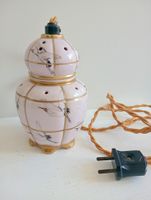 Erka Rauchverzehrer Lampe 1950 er Mid-Century Porzellan Rose