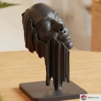Drifted Dreams Bust – Surreal Art Sculpture - 3D Printed