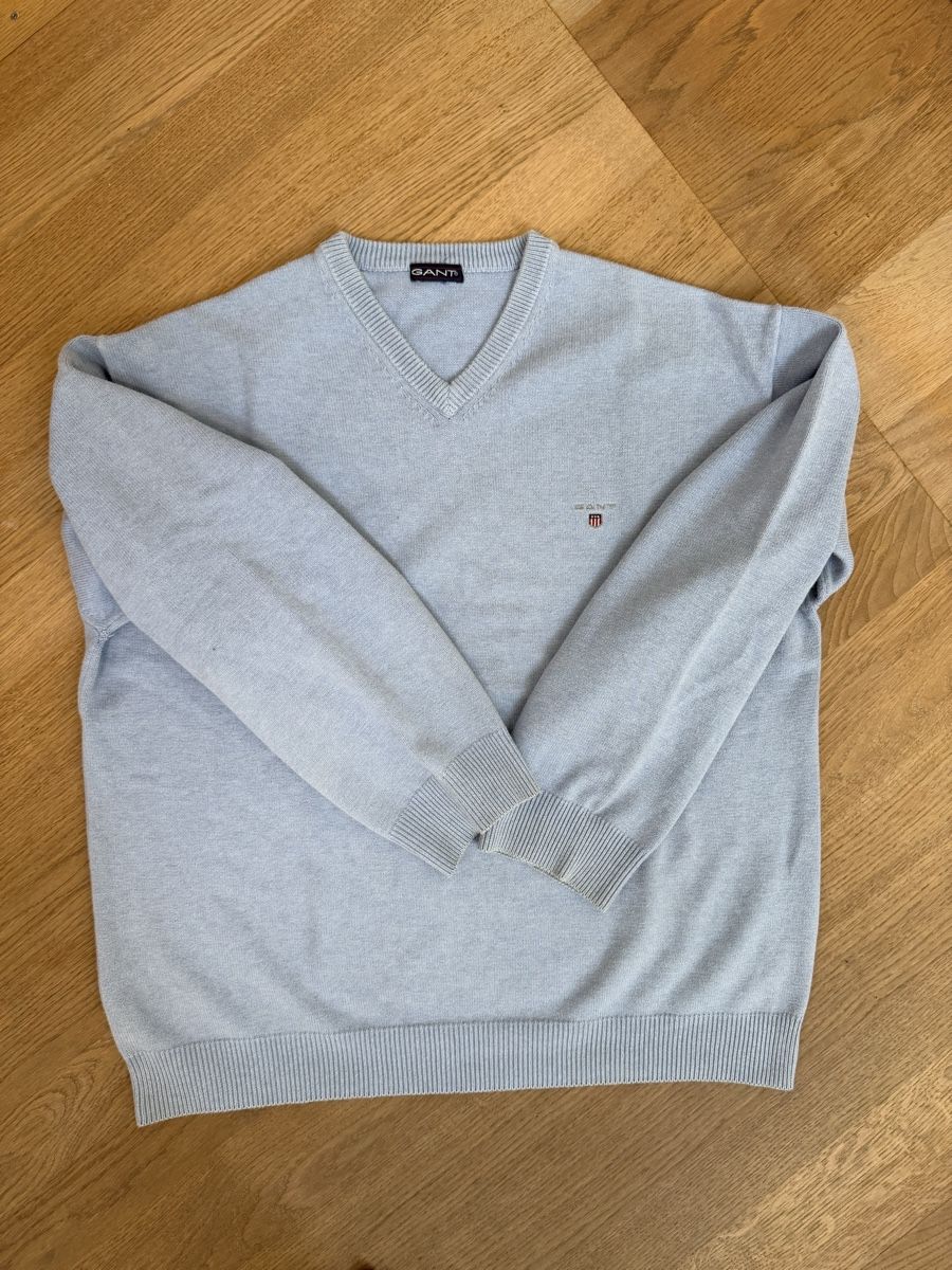 Gant Maglioni & Felpe: Gant Pullover V-Ausschnitt hellblau – Usato da Uetikon am See venduto da ansi2601 1