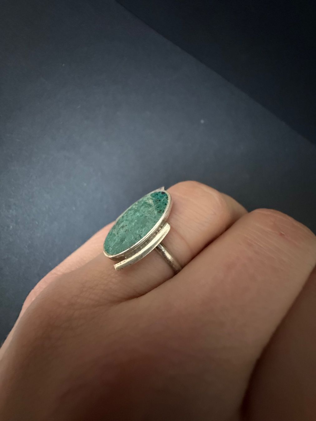 Anelli: Silber Ring mit Azurith 925 – Usato da Spiegel b. Bern venduto da Rogger72 4