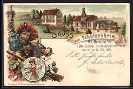 Litho Ganzsache Württemberg PP11C44 /01
