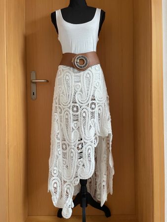 Boho Maxirock in Häckeloptik