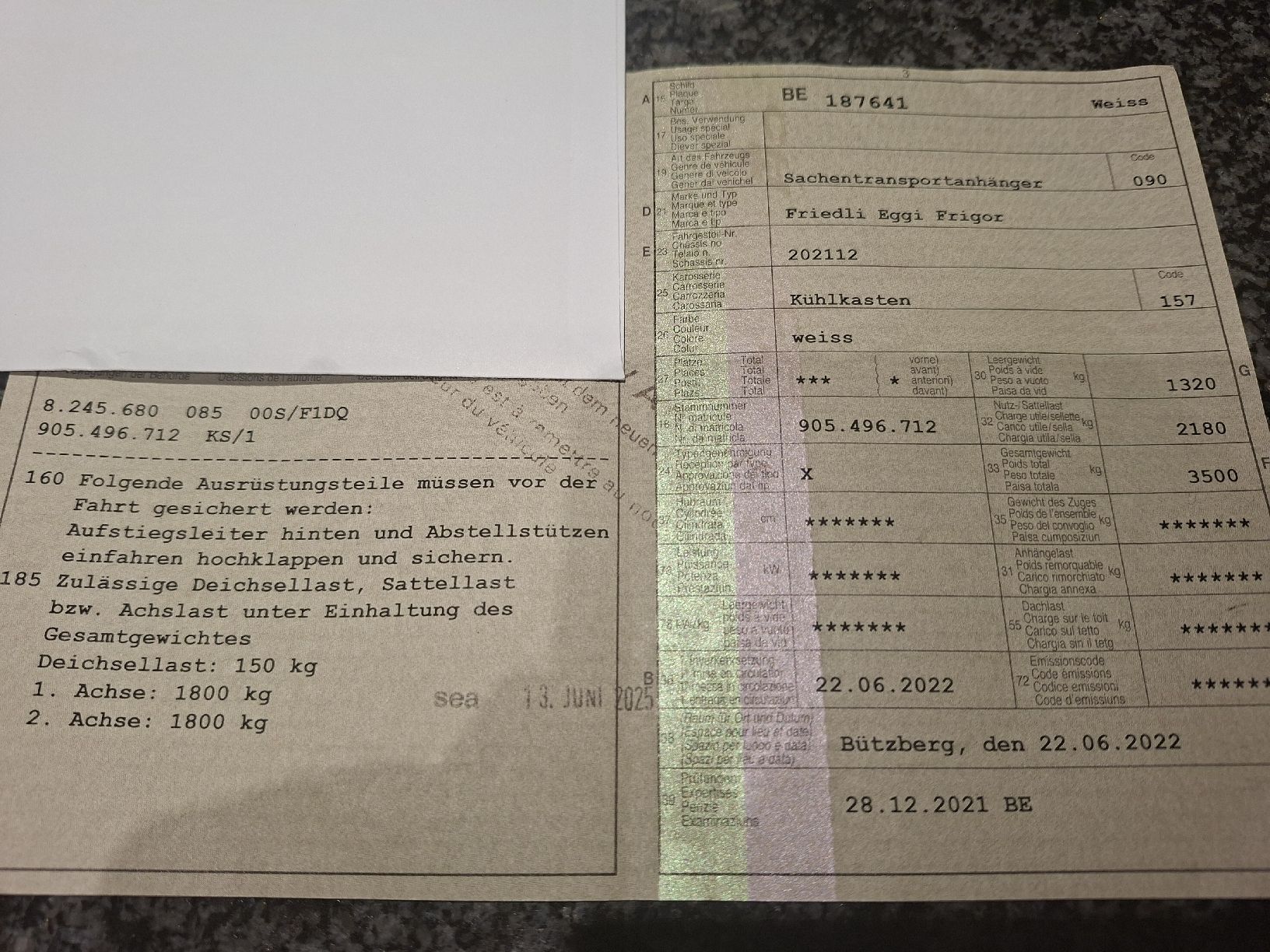 Remorques: Kühlanhänger – D'occasion à Gelterkinden par DEERHUNTER89 9