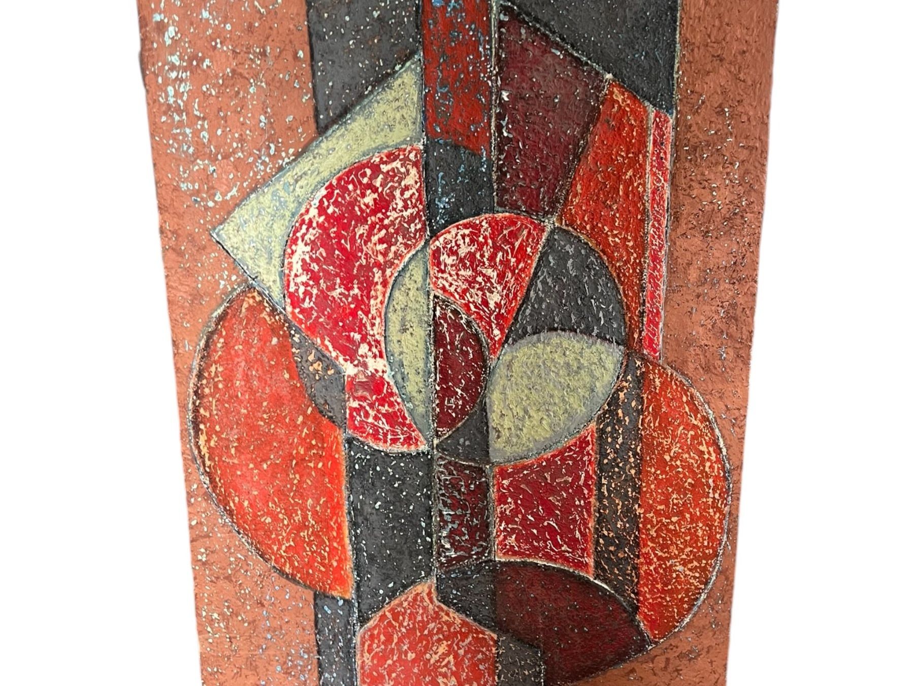 Dipinti: Gilbert Thevenot signed cubist painting tableau – Usato da Apples venduto da the_7jtf 1