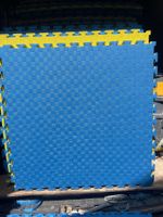 Steckmatten, Puzzlematten, Turnmatten, Spielmatten Blau/Gelb