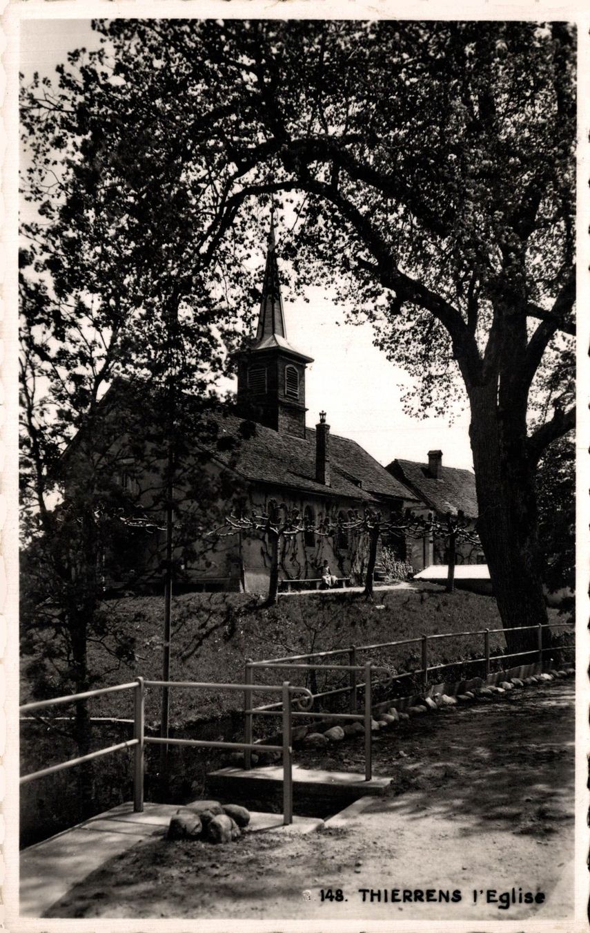 Ansichtskarten: Thierrens. L'eglise – Gebraucht aus Bronschhofen von Astore