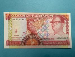 GAMBIA - 5 Dalasis n.d. (1991-1995) - Stempelfrisch / Neuf