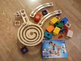 Hape Quadrilla Murmelbahn Holzbausteine Konvolut 