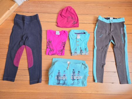 Reitbekleidung Set, Grösse 116 für Mädchen