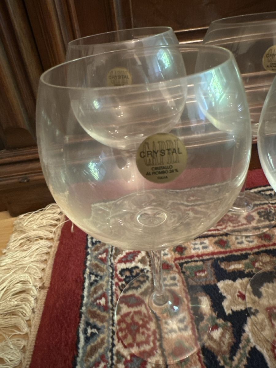 Bicchieri: 4 Kristallgläser von Capri Crystal – Usato da Mumpf venduto da Lily1990 1