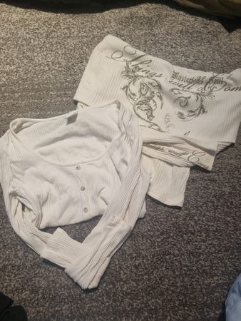 2 hauts manches longues fille