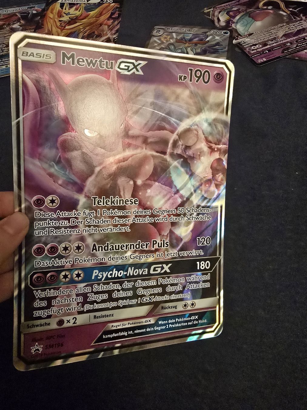 Pokémon Sammelbilder & Trading cards: Pokemon, Mewtu GX, Oversize Karte, Promo SM196, DE – Neu (gemäss Beschreibung) aus Pfäffikon SZ von gmw_8nk9 1