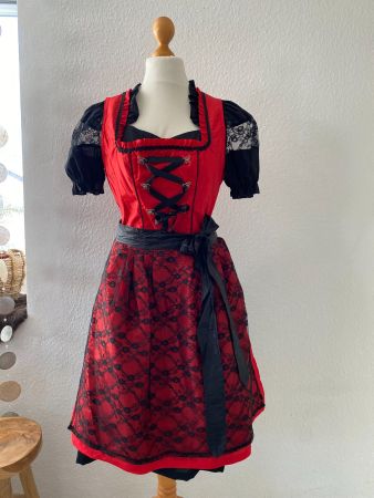 Dirndl mit Spitzenschürze in Gr. 34 *NEU*