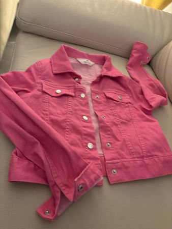 Mädchen Jeansjacke pink H&M Grösse 140 neuwertig