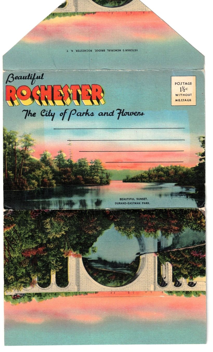 Ansichtskarten: Folder Rochester - USA - ca. 1930 – Gebraucht aus Gossau ZH von granby 1