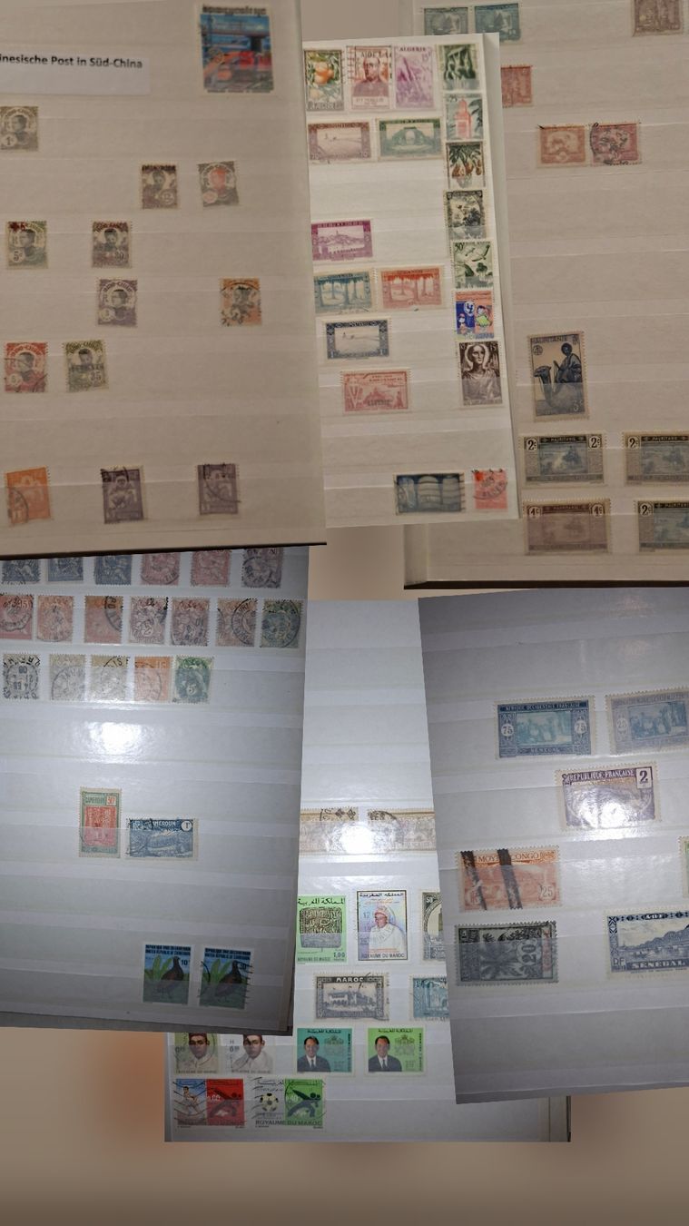 Tous les timbres: Sammlung Frankreich / Diverse Länder / Aufdrücke – D'occasion à Balgach par SIMEON27 4