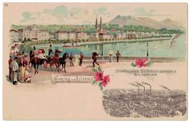 Gruss aus Luzern Werbung Hoffmann's Stärkefabriken Salzuflen
