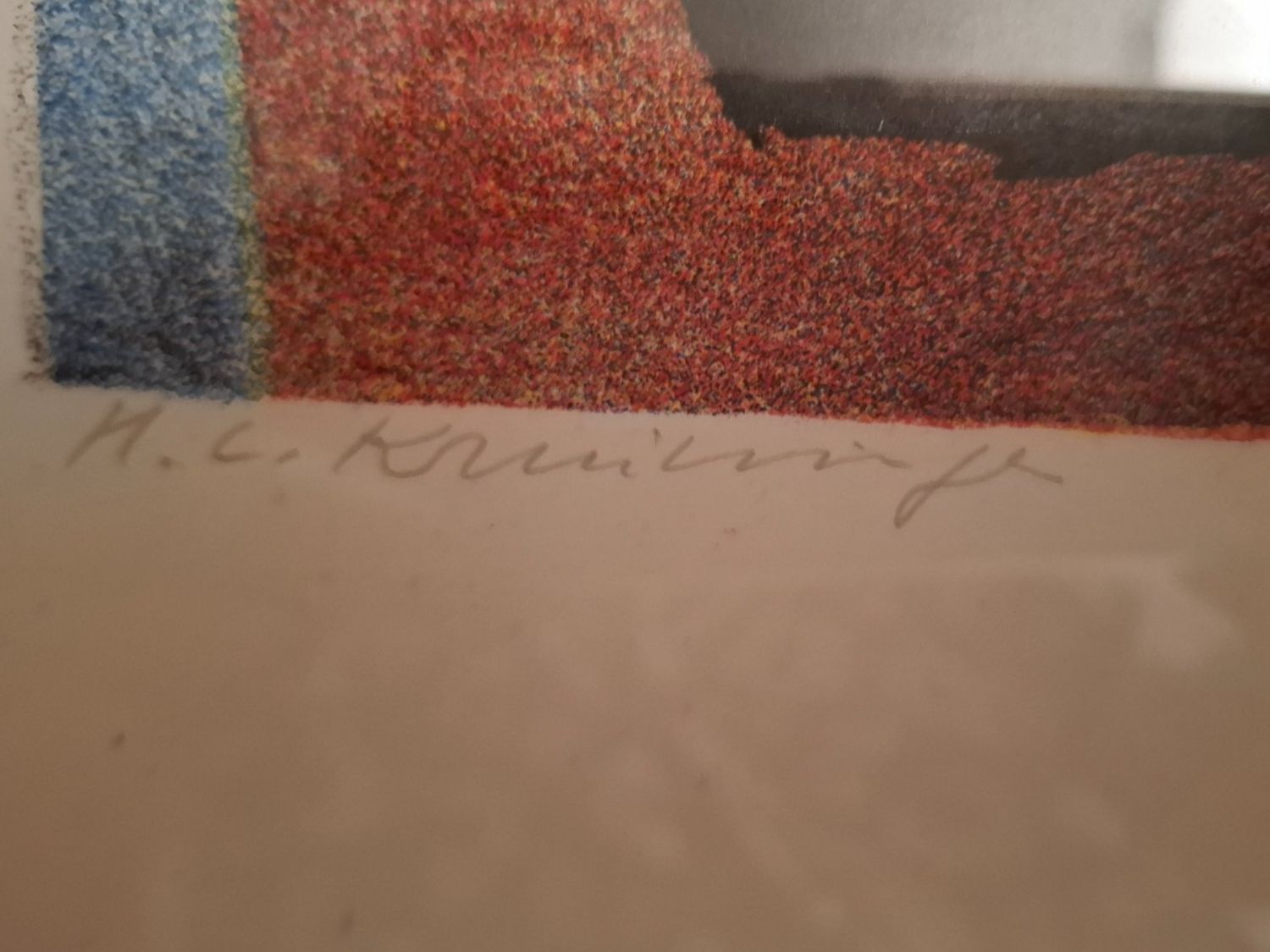 Grafica & Litografie: Originale, handsignierte Farblithografie von Harry van Kruin – Usato da Suhr venduto da oks_2hcx 2