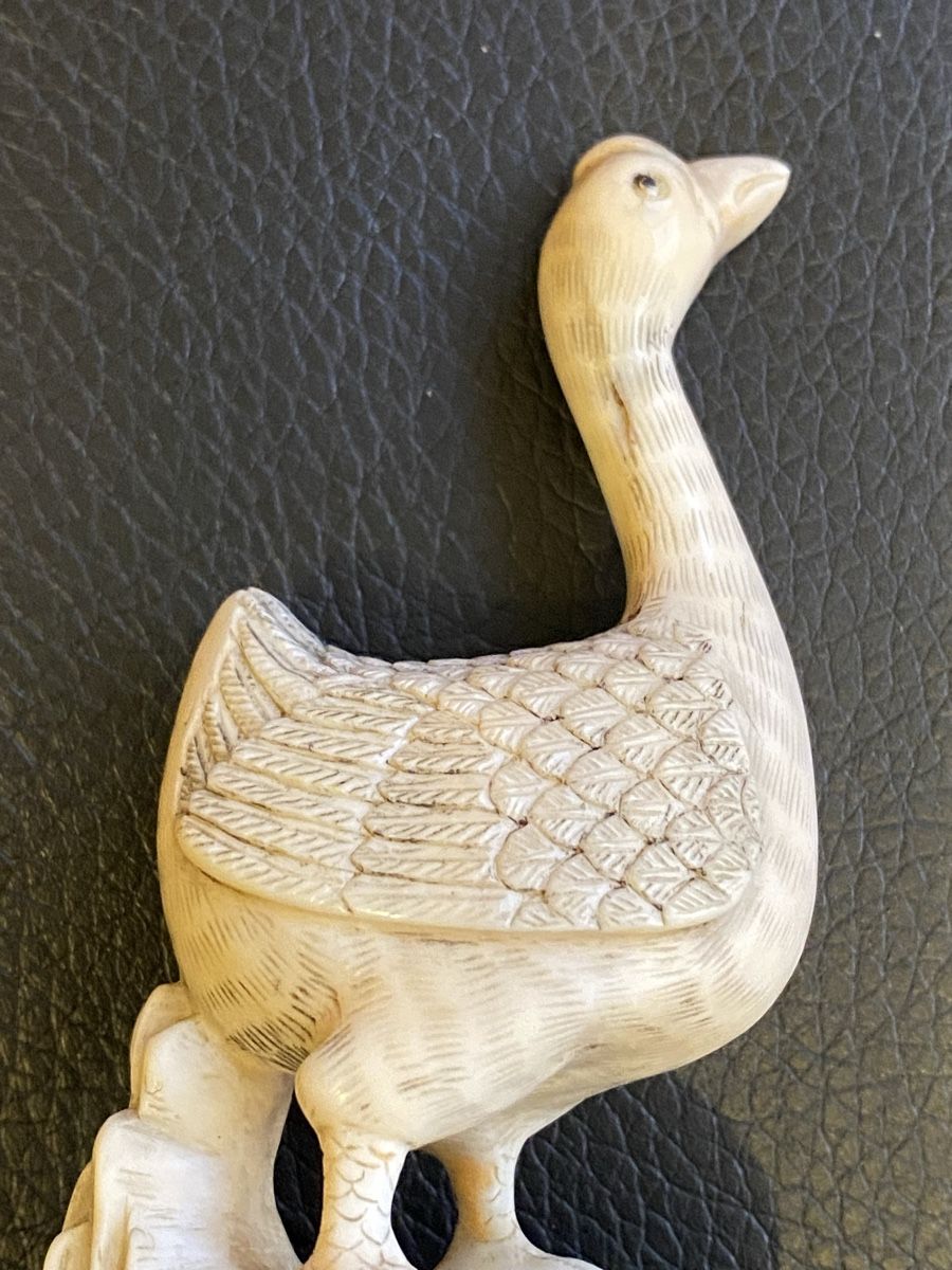 Statuette: Sehr schöne alte geschnitzte Figur aus Horn oder Zahn – Usato da Mosnang venduto da Goldwasser 4