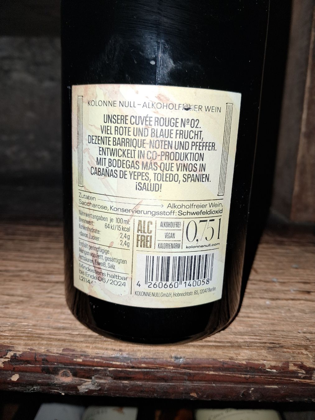 Vino: Kolonne Null Cuvée Rouge N°02 – Nuovo e nell'imballaggio originale da Le locle venduto da juliensaran 2