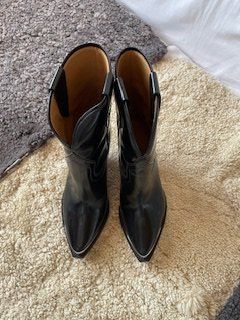 Isabel Marant Damenschuhe: Isabel Marant Leyane Western Booties Black & Silver Size 38 – Neu (gemäss Beschreibung) aus Bernhardzell von Sunka0