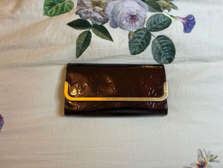 pochette Louis Vuitton verni Monogram Ébène, excellent