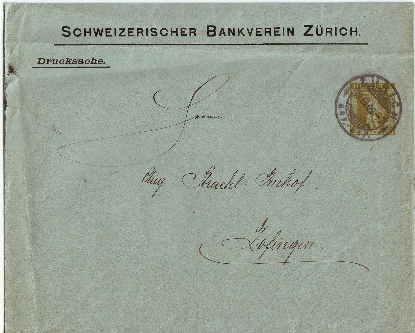 Couverts & Versandtaschen: Brief,Ganzsache – Gebraucht aus Brittnau von trouvaille02
