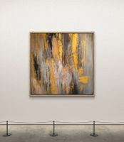 Acrylbild mit Gold auf Leinwand 100 cm, Unikat!!!