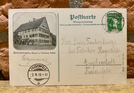 1910 Ermatingen Partie am Untersee, Hotel & Pension Adler