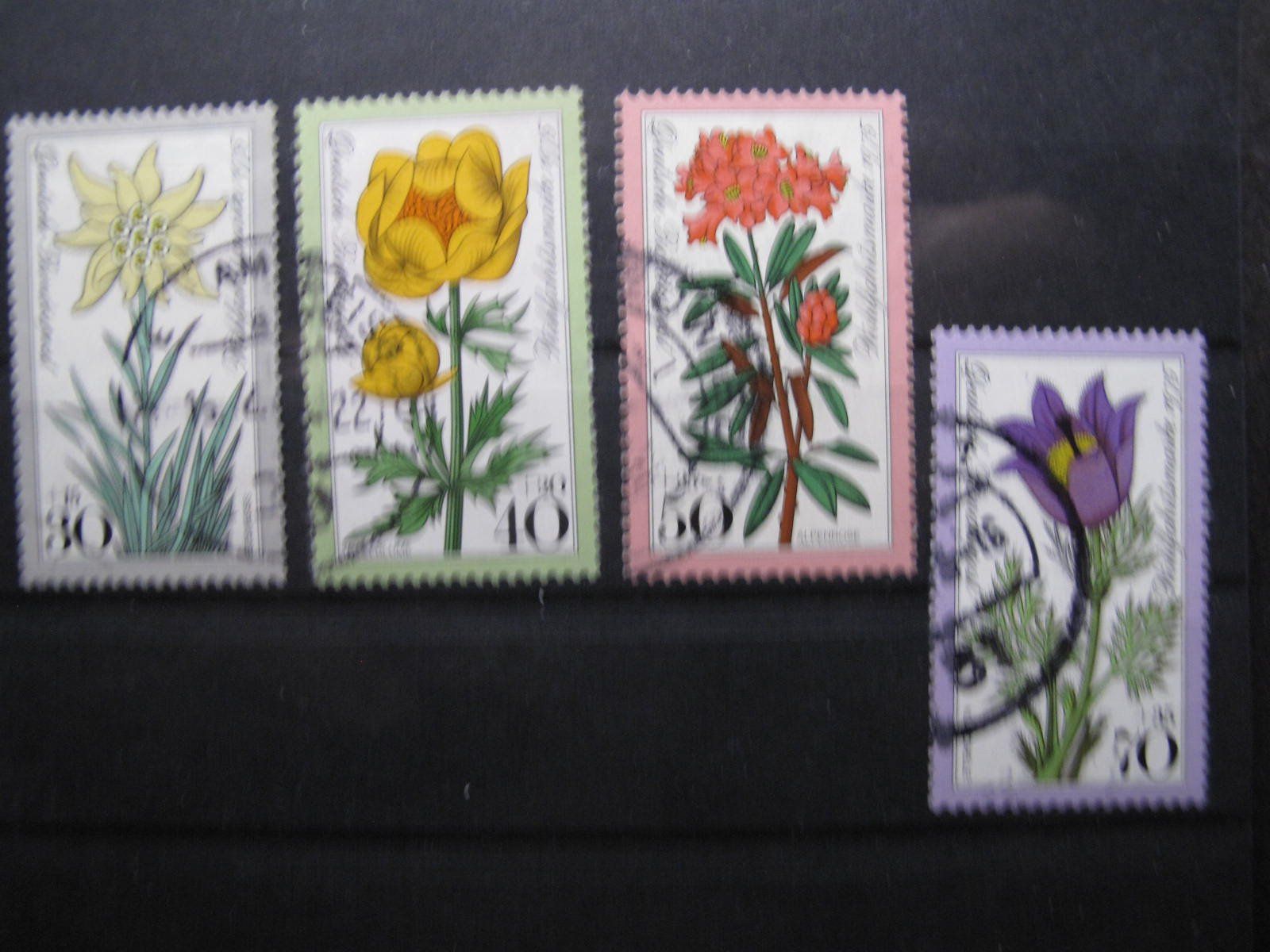 Tutti i francobolli: BRD 1975 Alpenblumen  gest – Usato da Wil SG venduto da fva01