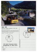 Chur Laax GR Ersttag Briefmarke, Postauto MAN Lauber P 23020