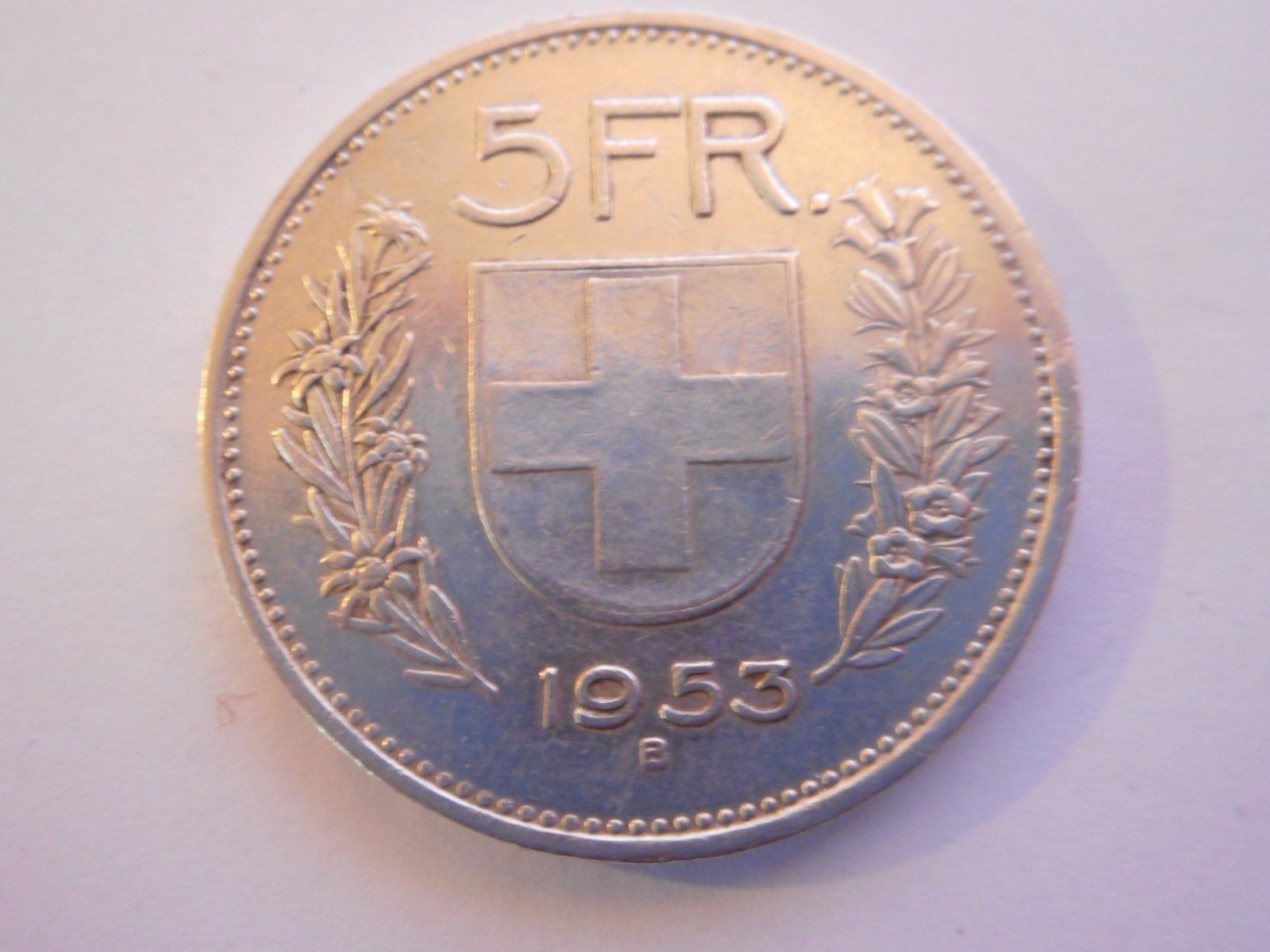 Toutes les monnaies: 5 Fr. 1953 silber – D'occasion à Kriegstetten par pizlad2010
