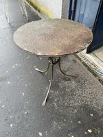 Antiker Gartentisch, Vintage Beistelltisch, Metall Tisch