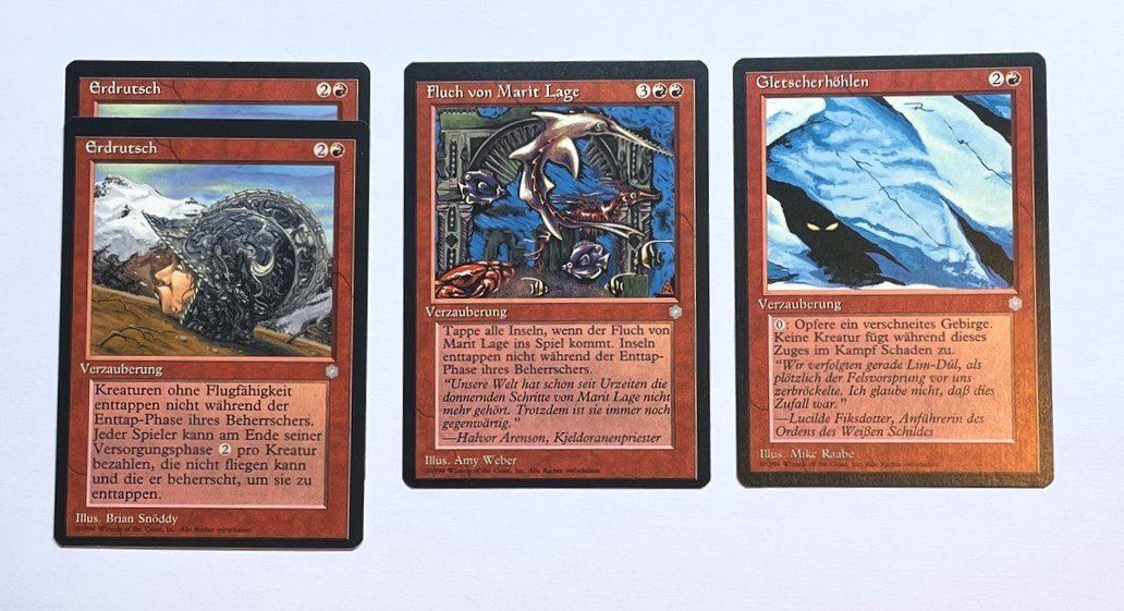 Magic The Gathering Carte collezionabili: Magic The Gathering Rare Sammlung Eiszeit Rot 25 Stück – Usato da Duggingen venduto da nad_6yzh 4